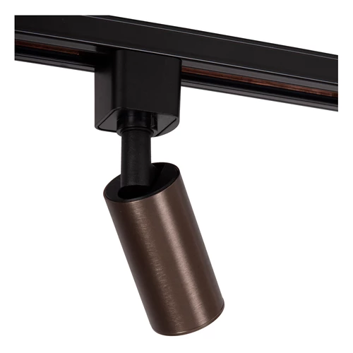 Lucide TRACK RITMO Track spot - 1-circuit Track lighting system - 1xGU10/MR11 - Coffee (Extension) - detail 1